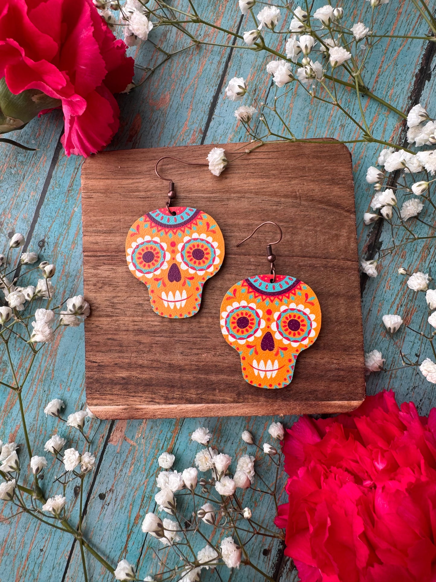 Orange Sugar Skull